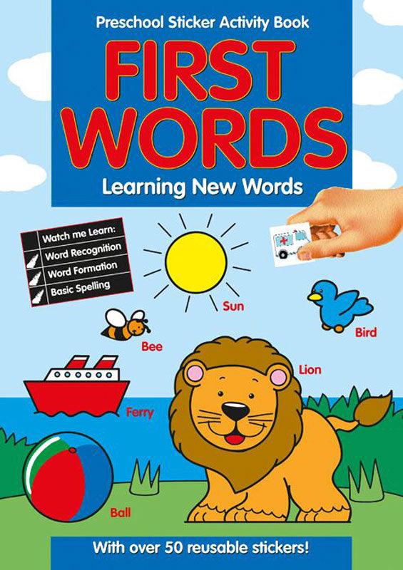 Preschool Learning Sticker Books - First Words