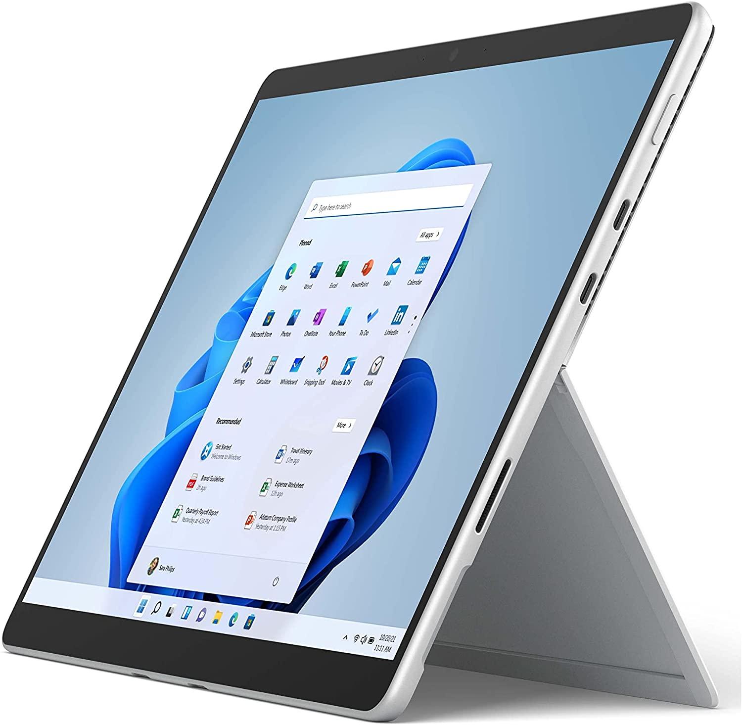 Microsoft Surface Pro 8 13" Tablet Intel Core i5-1135G7 8GB RAM 256GB SSD Silver - 11th Gen i5-1135G7 Quad-core