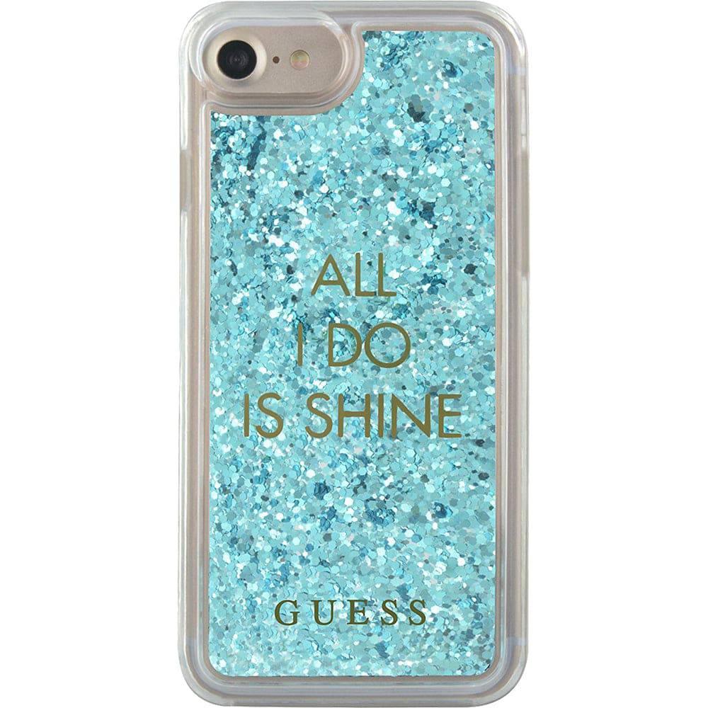 Guess Apple iPhone 7, iPhone 8 Case Cover Blue Glitter