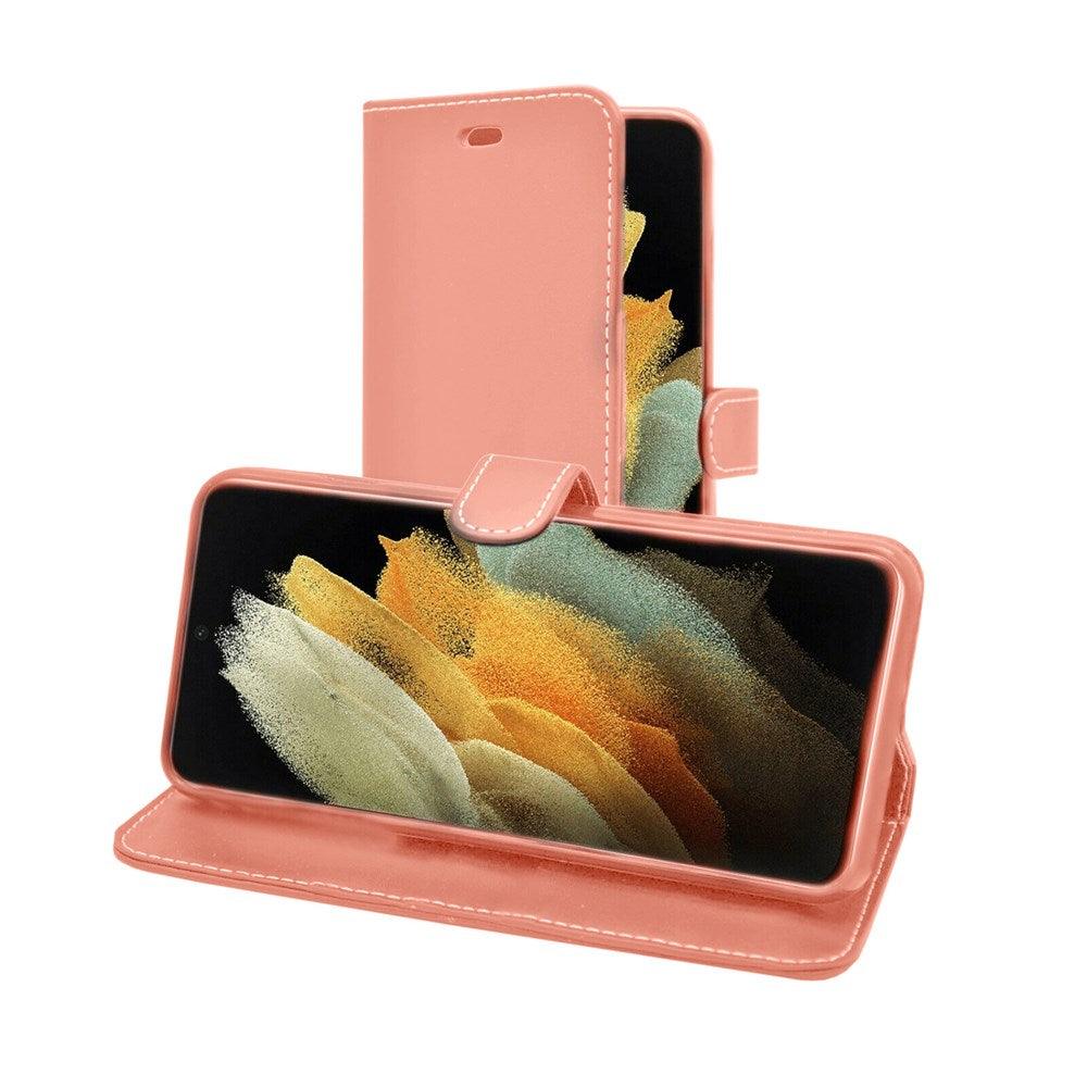 Wallet Flip Case Cover for Samsung Galaxy S23 Ultra 5G Rose Gold