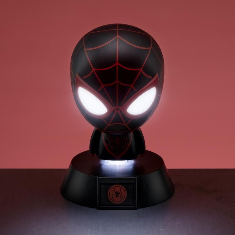 Miles Morales Spider-Man Light, Battery Powered 3D Marvel Icon Desk Light
