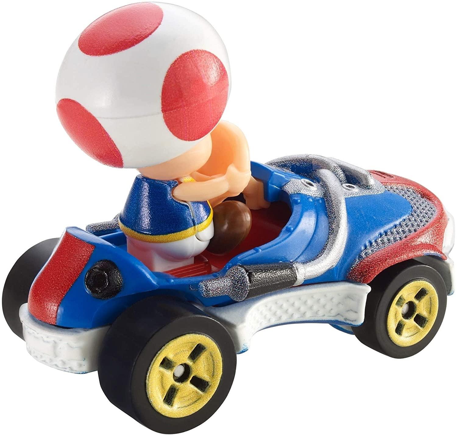 Hot Wheels Mario Kart 1:64 Die-Cast Toad with Sneeker Vehicle