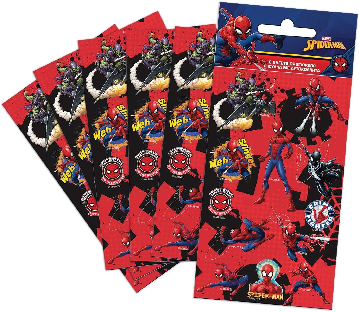 Spider-Man Party Size Sticker Pack (6 Sheets)