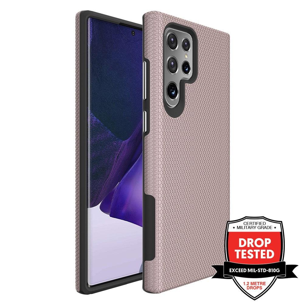 ProGrip Case Cover for Samsung Galaxy S22 Ultra 5G Rose Gold
