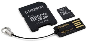 Kingston Mobility-Multi Kit 16GB Class 10 Micro SD Memory Card with USB Flash Drive adapter - Gadget Station
