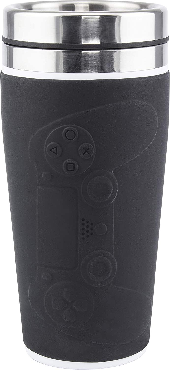 Playstation Controller Travel Mug 450ml, Stainless Steel, Black