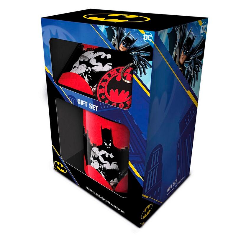 Batman Graffiti Gift Set DC Comics Mug Coaster Keychain Red