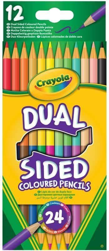 Crayola 12 Dual Sided Coloured Pencils - Gadget Station