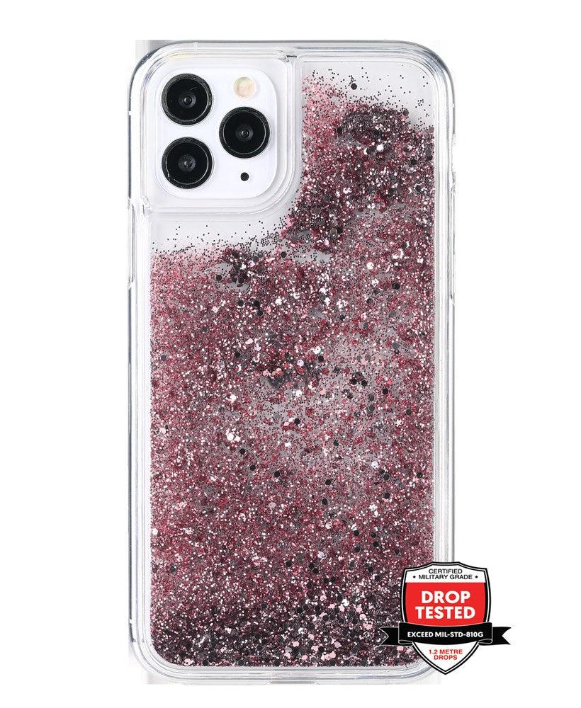 GlitterFall Case Cover for iPhone 13 Pro Rose Gold