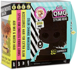 L.O.L. Surprise! O.M.G. Styling Head Royal Bee with Stick-On Hair LOL - Gadget Station
