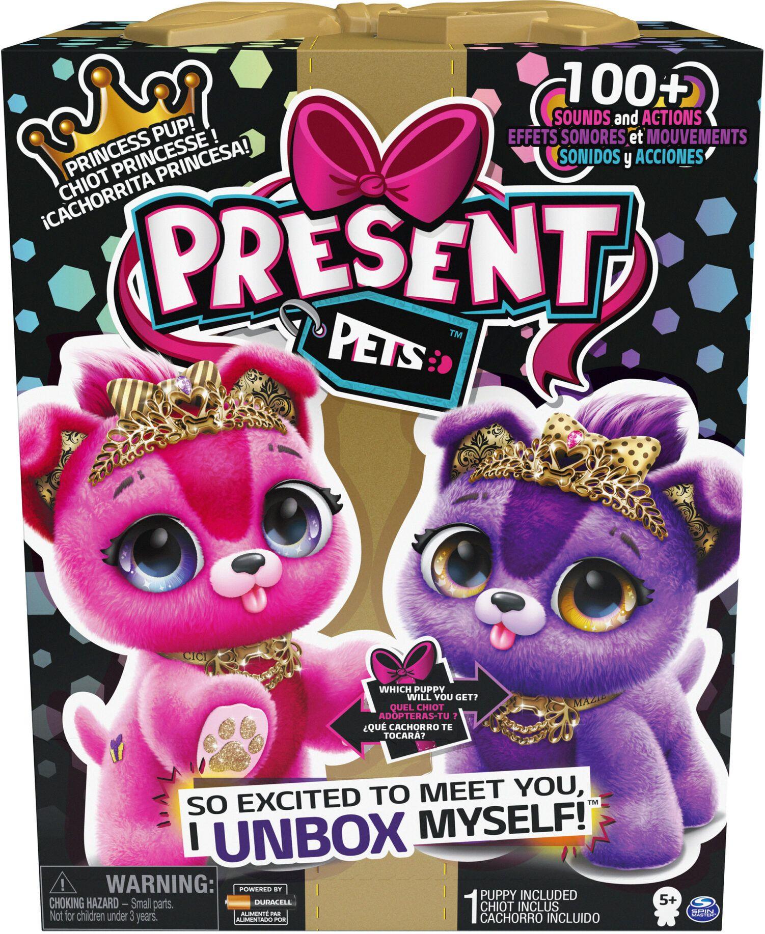 Present Pets Sparkle Princess Interactive Puppy Soft Toy