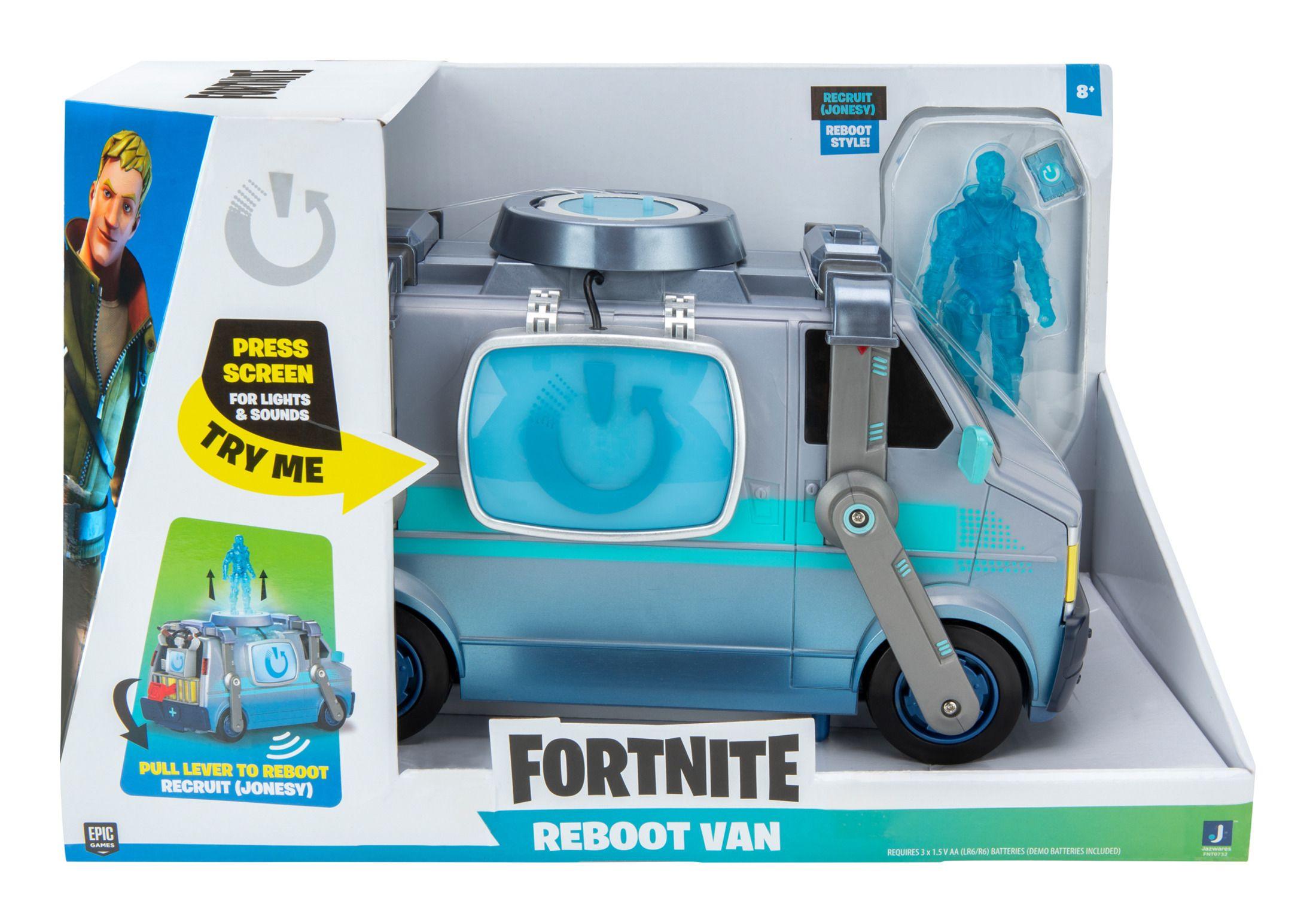 Fortnite Feature Vehicle Reboot Van, Electronic Vehicle with 4in Articulated Figure, and Accessory