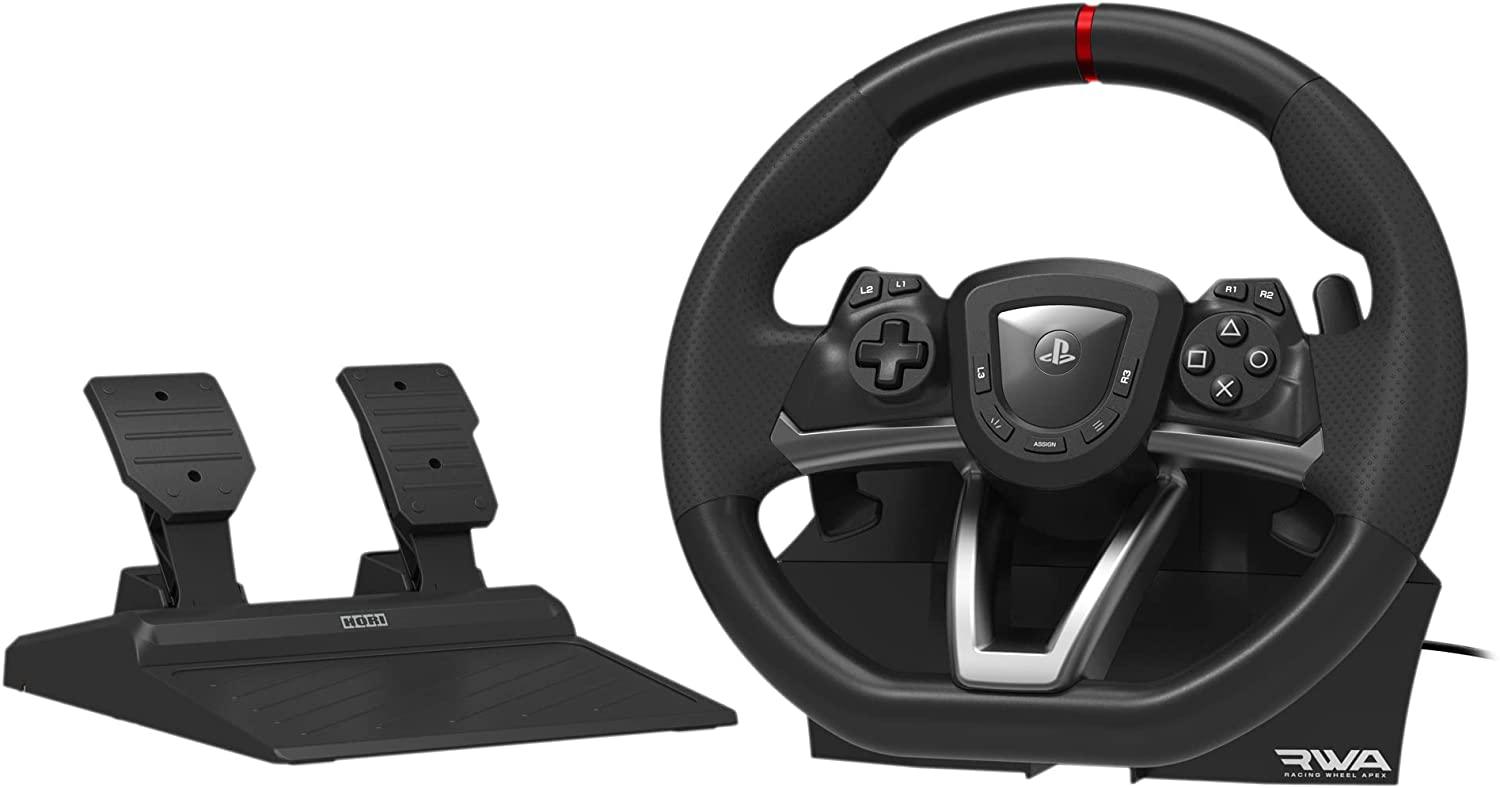 HORI Racing Wheel Apex for Playstation 5, PlayStation 4 and PC - Officially Licensed by Sony (PS5/PS4/PC)