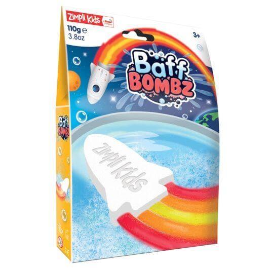 Baff Bombz Rocket, Biodegradable! White Rocket with Flame effect