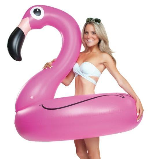 BigMouth Inc Pink Flamingo Pool float - inflates to over 4ft. Wide