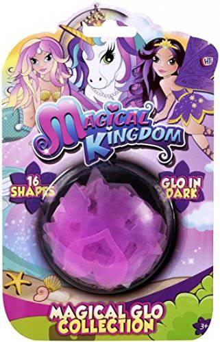Magical Kingdom 16pc Magical Fairytale Pink Glow In The Dark Shapes-Stickers