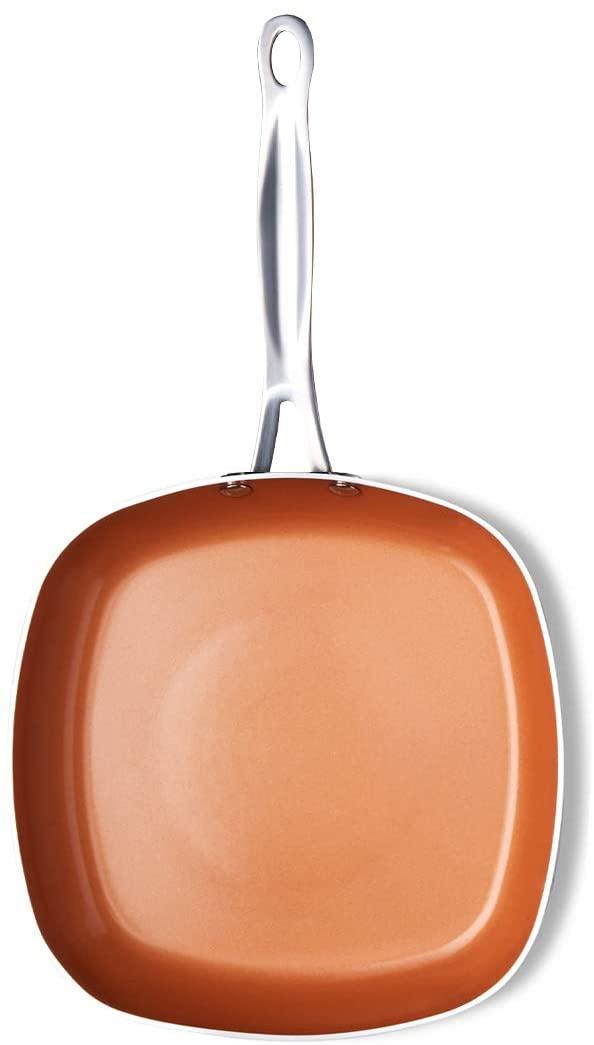 Gotham Steel Tri-Ceramal 10.25" Square Shallow Pan