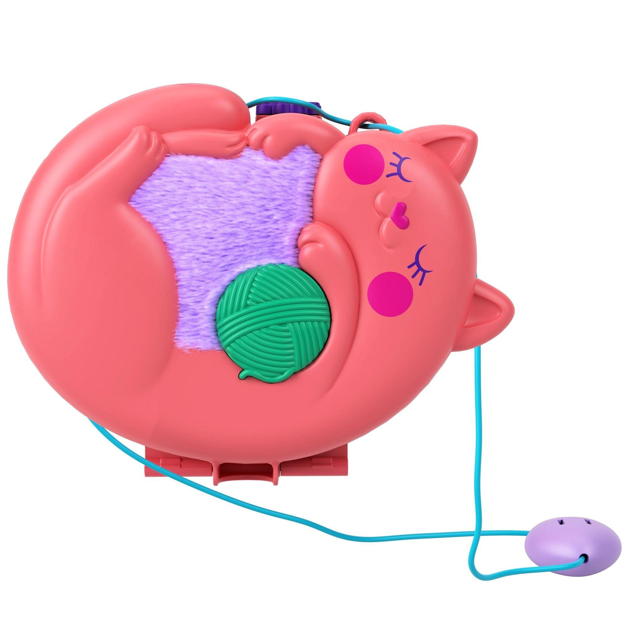 Polly Pocket Starring Shani Cuddly Cat Purse Compact