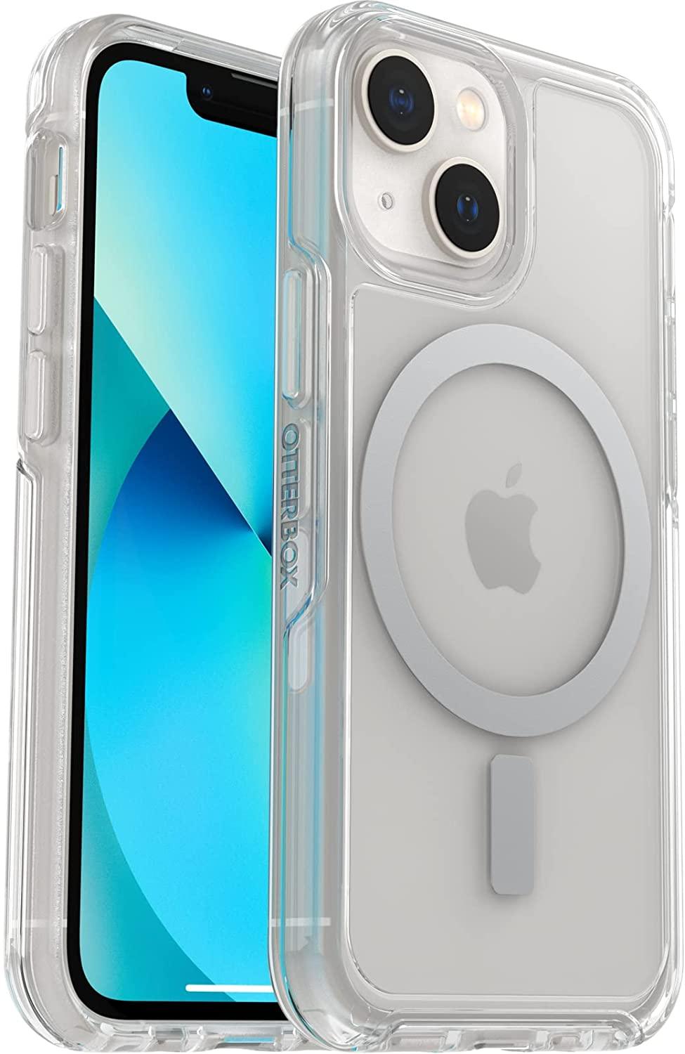 OtterBox for Apple iPhone 13 mini/iPhone 12 mini, Sleek Drop Proof Protective Clear Case Cover for MagSafe, Symmetry+ Series, clear