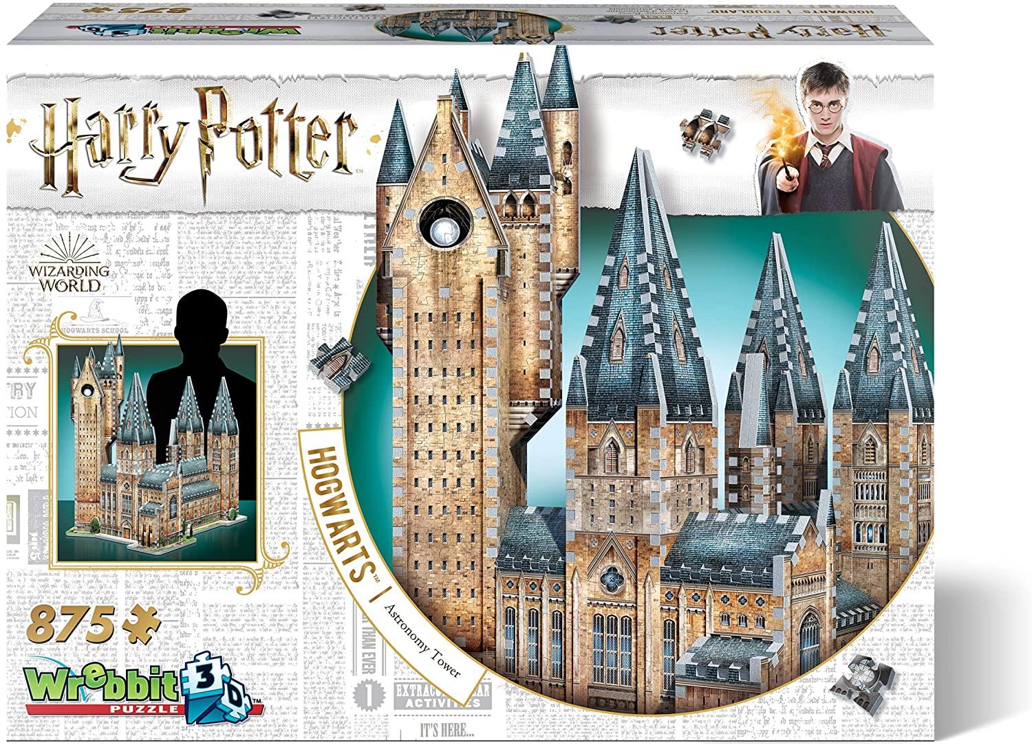 Wrebbit 3D Puzzle HOGWAS Harry Potter Hogwarts Astronomy Tower Puzzle 875pcs