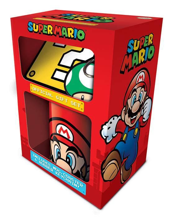 Super Mario (Mario) Mug, Coaster and Keychain Gift Set