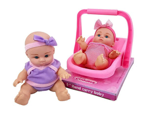 Roleplay Doll 9-Inch Handcarry Baby Doll - Assorted Dress - Random Delivery - Gadget Station