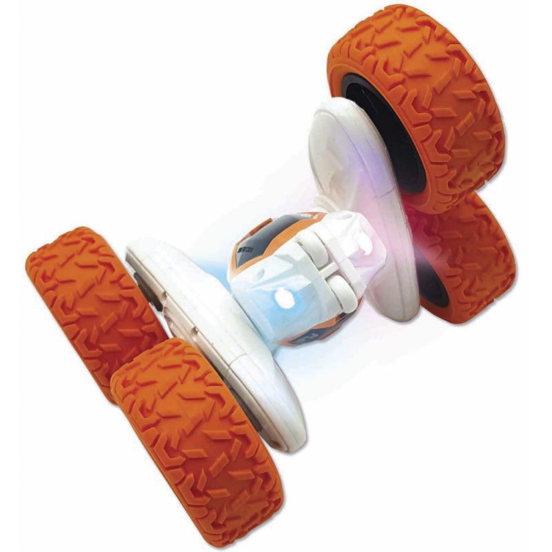 Crosslander Luminous All-Terrain Radio, Bracelet, Remote Controlled car, Rechargeable, Electronic Action Game, White/Orange