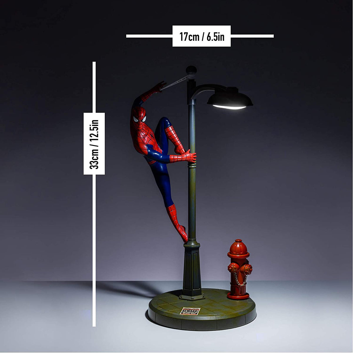 Spiderman Lamp Officially Licensed Marvel Collectable Figurine USB