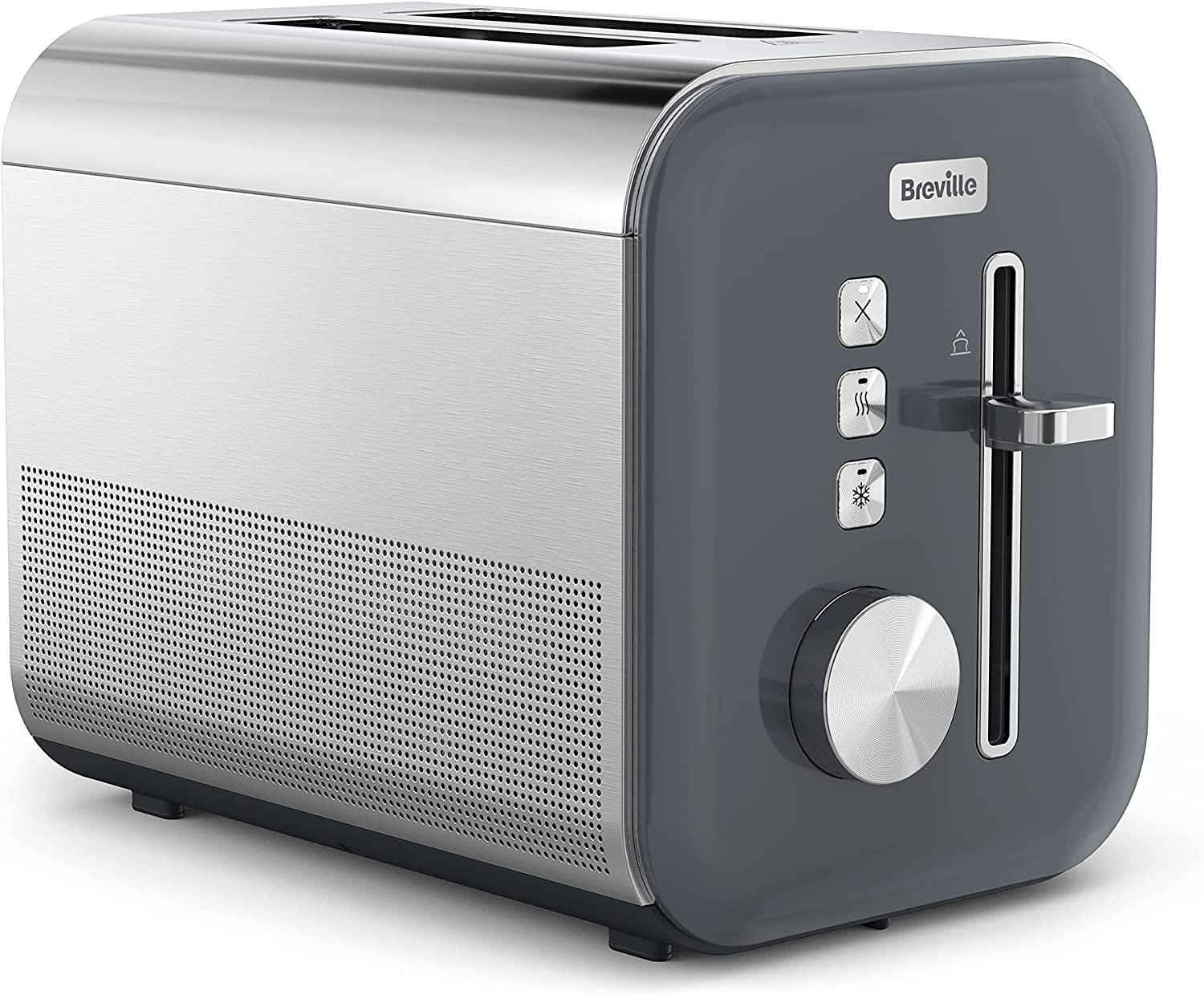Breville High Gloss 2 Slice Toaster with Variable Browning 800W Grey
