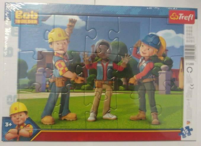 Jigsaw Puzzle 15Pcs Frame - Bob The Builder - Gadget Station