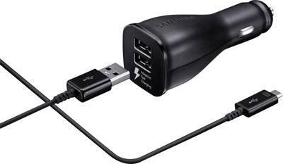 Samsung EP-LN920 Car Mobile Phone Charger + Quick Charge Mode Micro USB Black