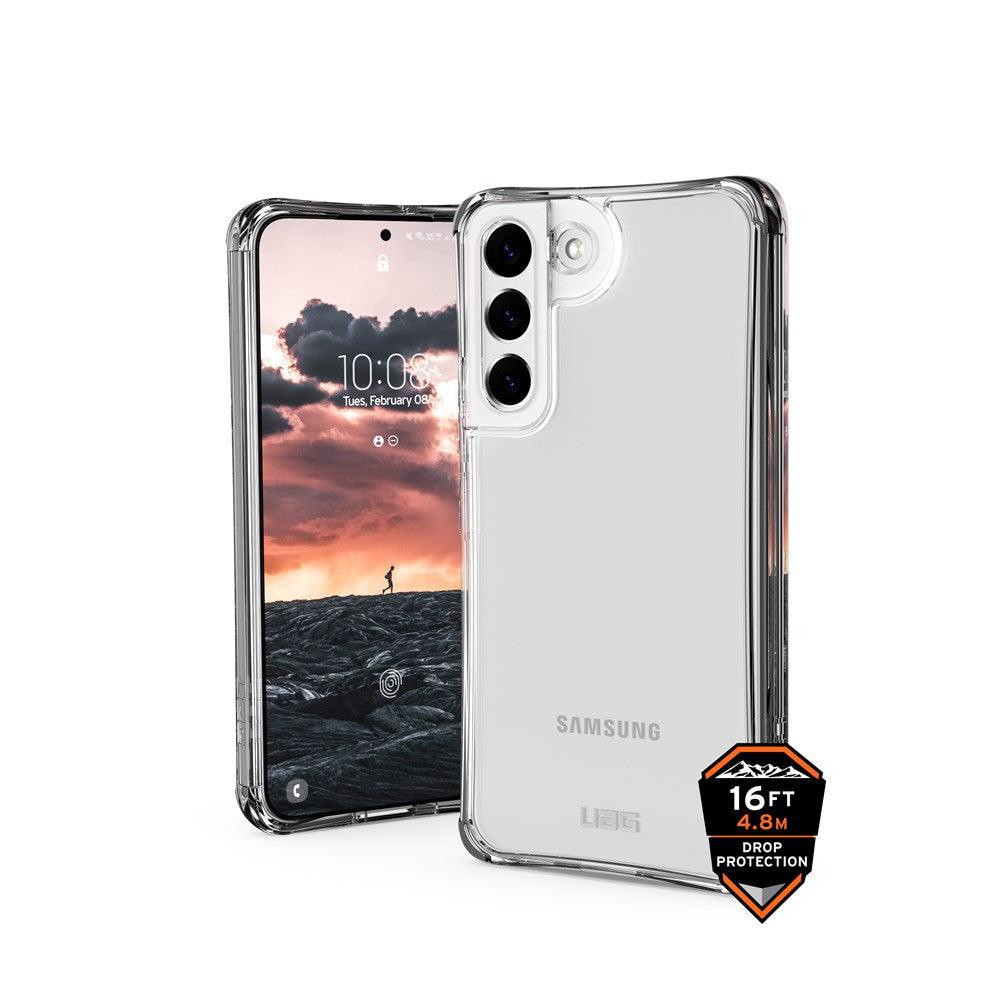 Urban Armor Gear UAG Case Designed for Samsung Galaxy S22 Cover Sleek Ultra-Thin Shock-Absorbent Plyo Protective Cover, Ice