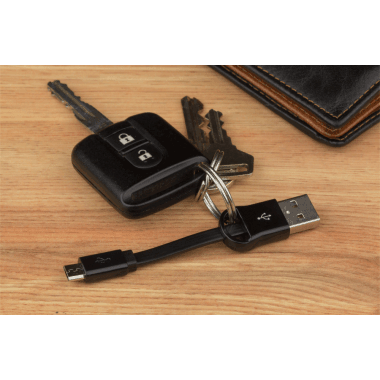 Kit Charge Keyring Micro USB Black