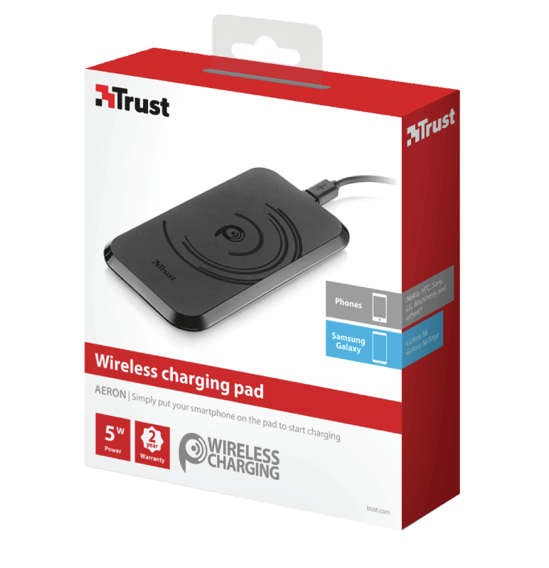 Trust Wireless Charger For iPhone, Samsung and any Qi-compatible smartphone