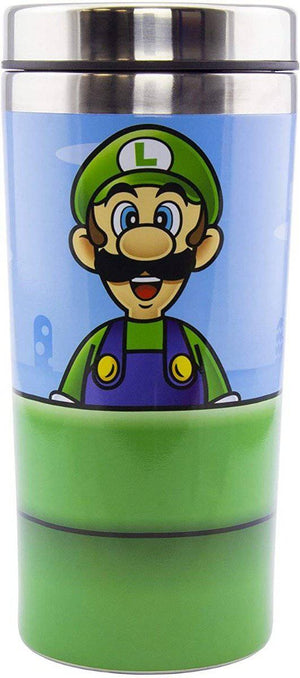 Mario Warp Pipe Travel Mug | Insulated Coffee & Tea Flask | Easy Clean and Keeps Drinks Hot | Spill & Leak Proof with 450ml Capacity, Stainless Steel - Gadget Station