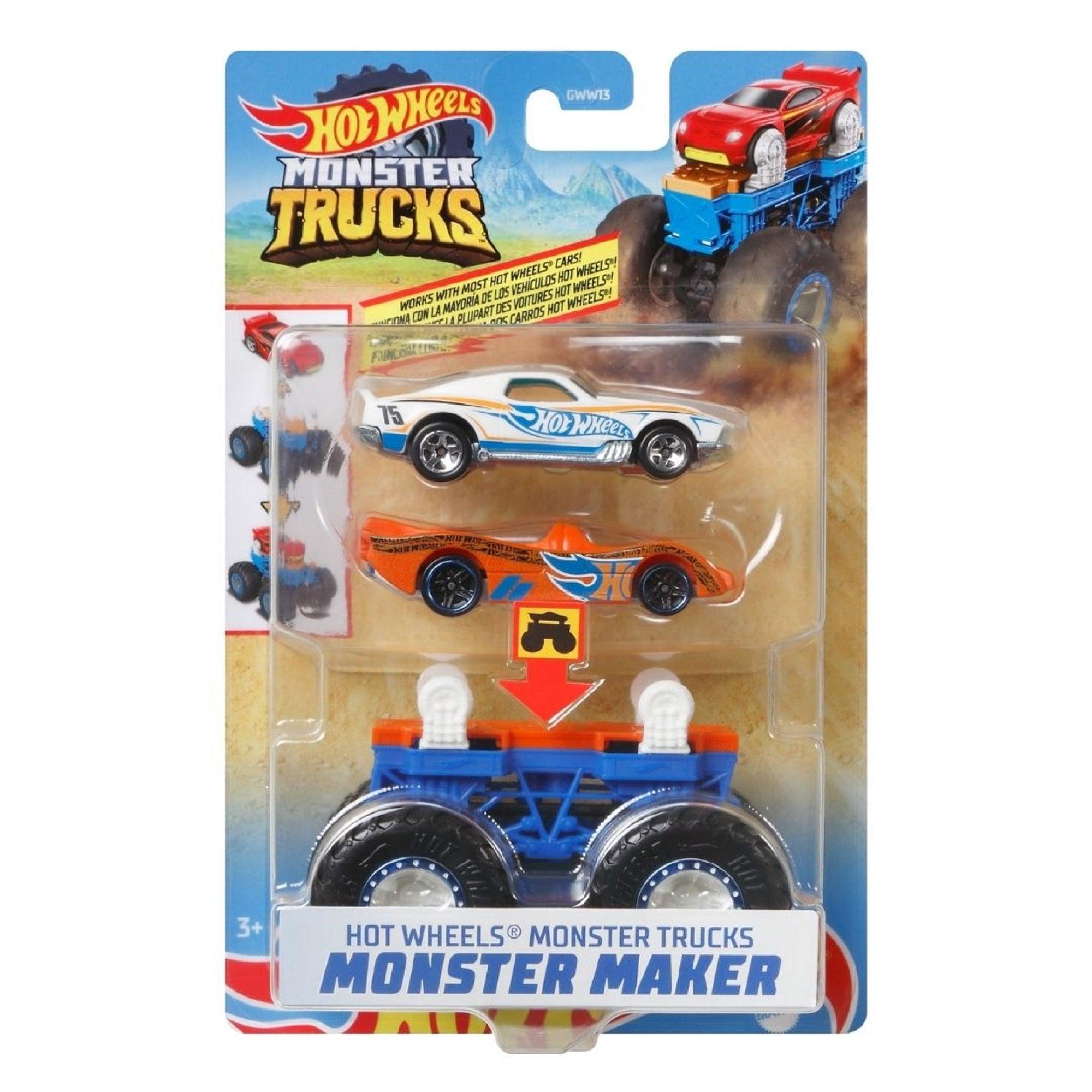 Hot Wheels Monster Trucks Monster Maker White & Orange
