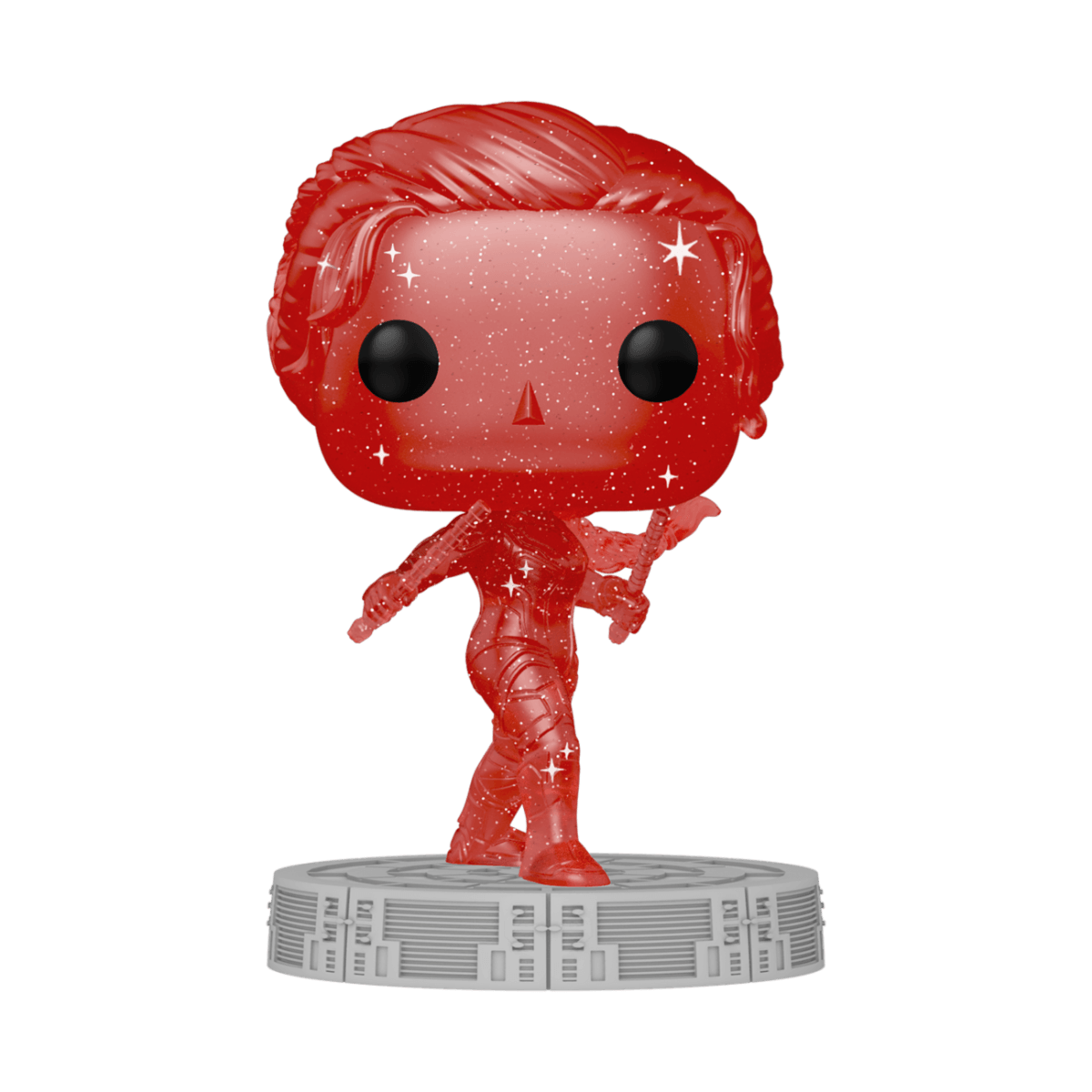 Funko POP! POP Artist Series: Infinity Saga - Black Widow (Red) - with Hard Pop Protector