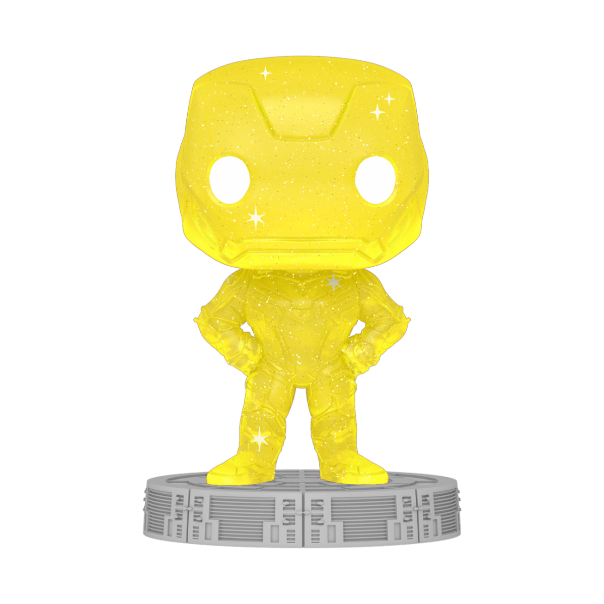 Funko POP! POP Artist Series: Infinity Saga - Iron Man (Yellow) - with Hard Pop Protector