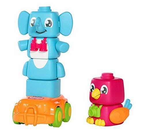 TOMY Toomies Flappee Stackees Push Down Animal Stacking Toy