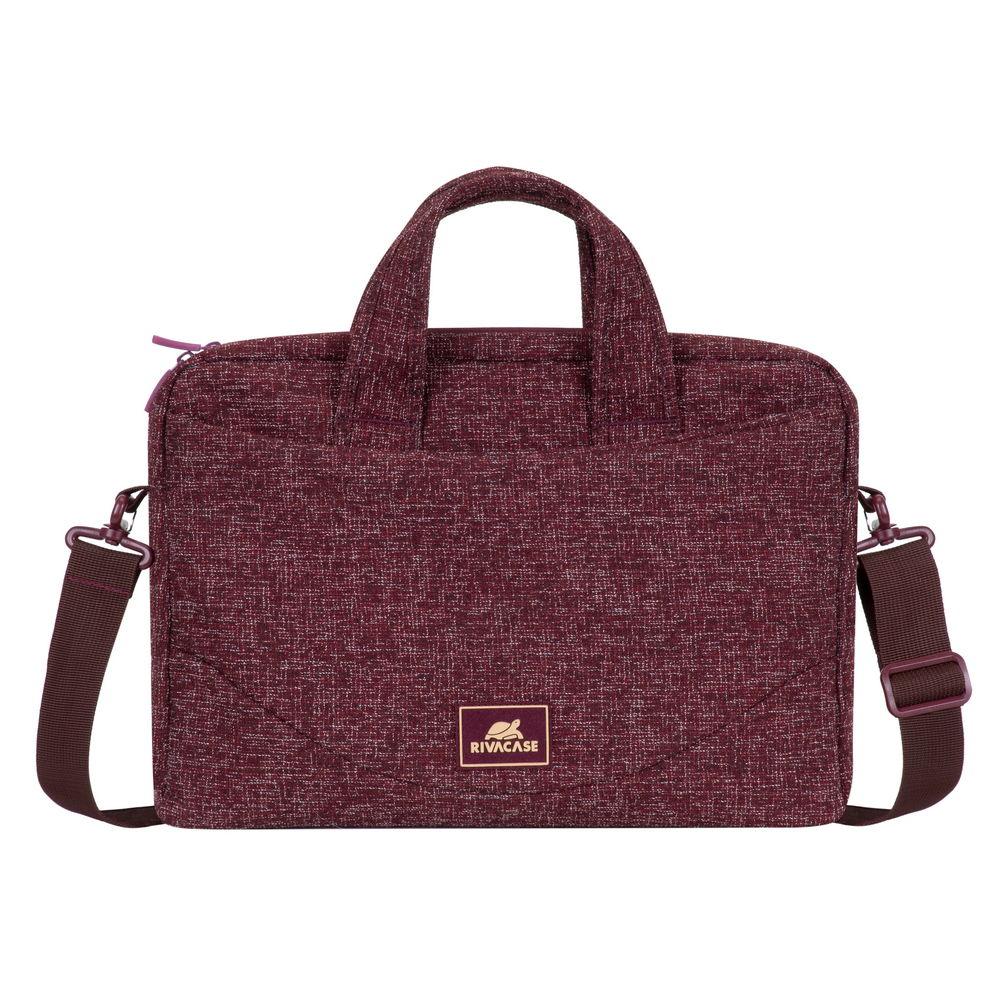 Rivacase Anvik Briefcase Laptop Carrying Case Bag 14" Burgundy Red