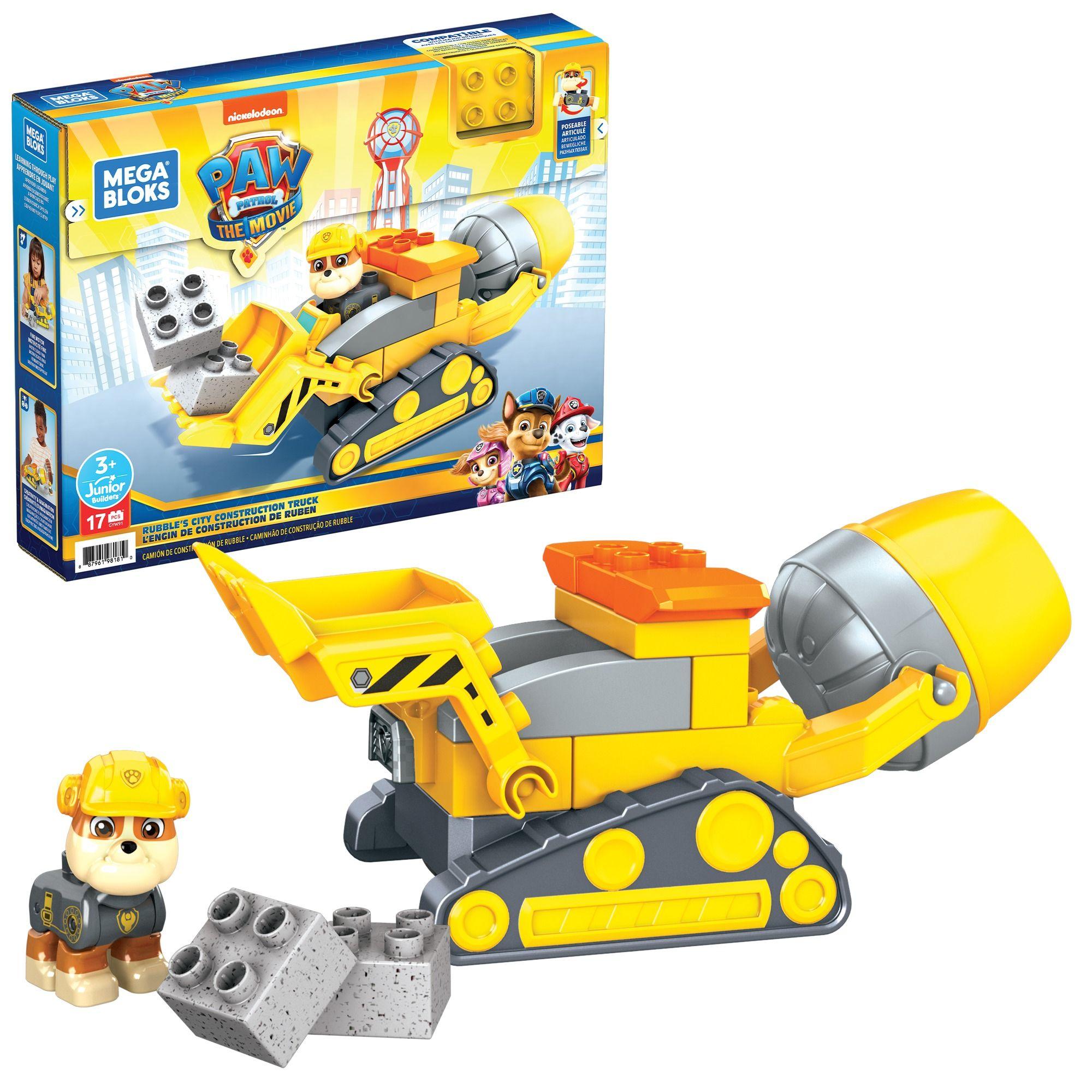 Mega Bloks Paw Patrol Rubble's City Construction Truck