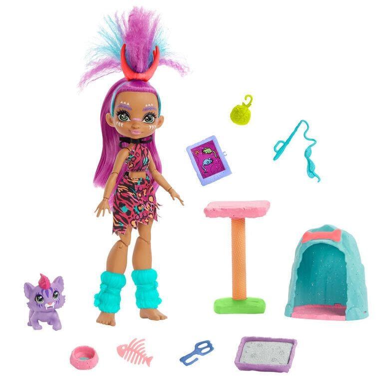 Cave Club Wild About Cats Playset + Roaralai Doll
