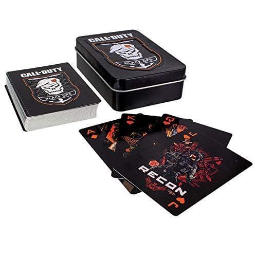 Call of Duty Black Ops 4 Playing Cards | COD Logos & Emblem Cards | Includes Embossed Premium Metal Storage Tin | Poker Card Set Plastic Coated