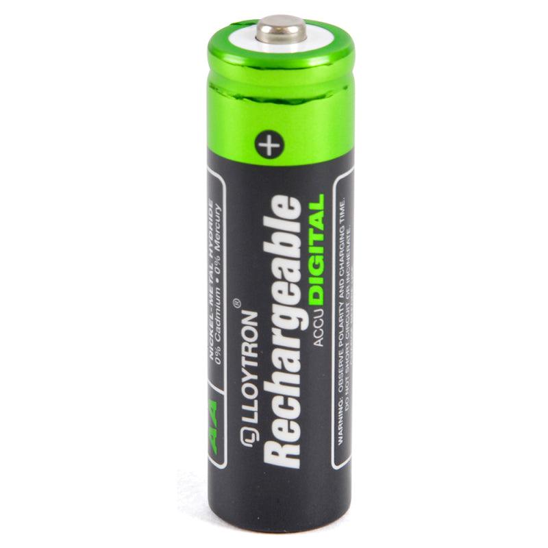 Lloytron B012 Rechargeable Accudigital AA Ni-MH Batteries 1300mAh - 4 Pack