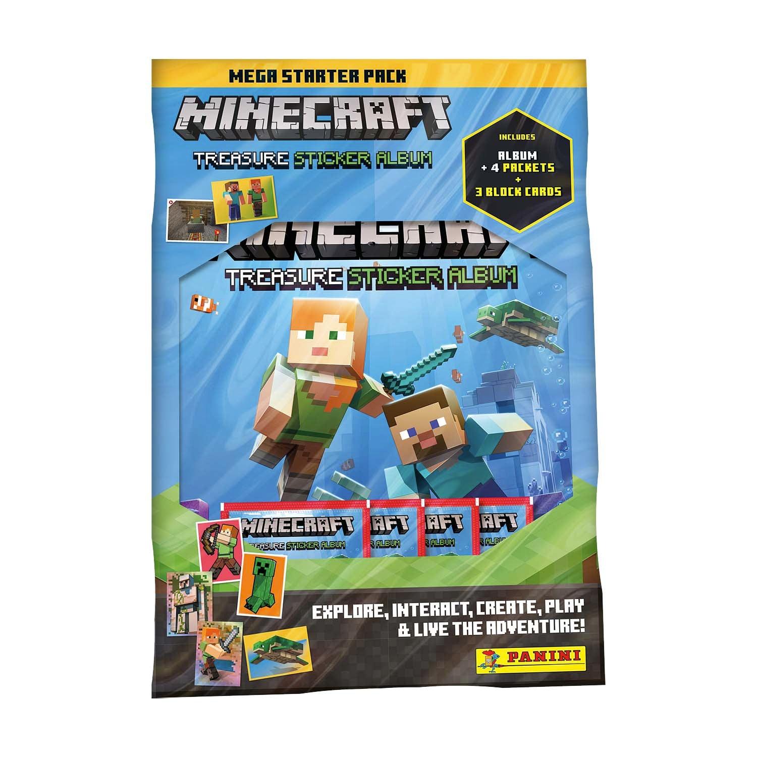 Minecraft Treasure Sticker Collection Starter Pack