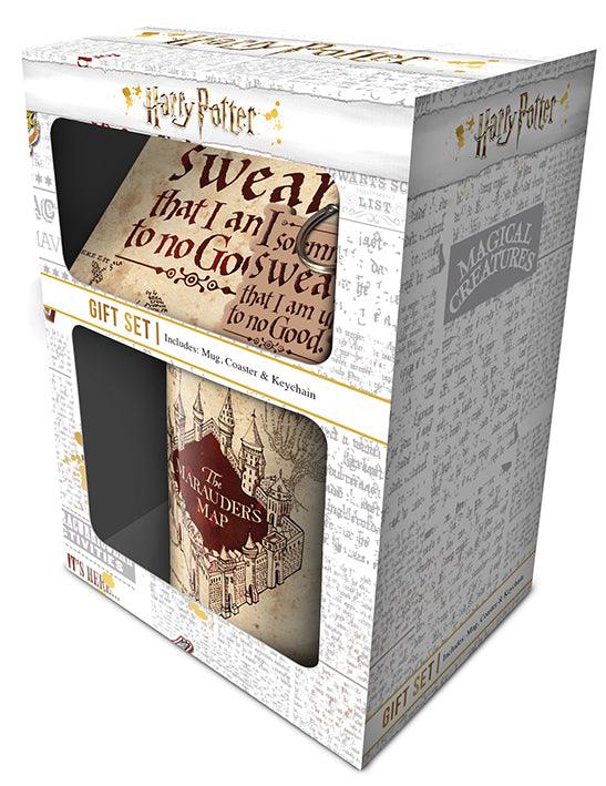 Harry Potter (Marauders Map) Mug, Coaster and Keychain Gift Set