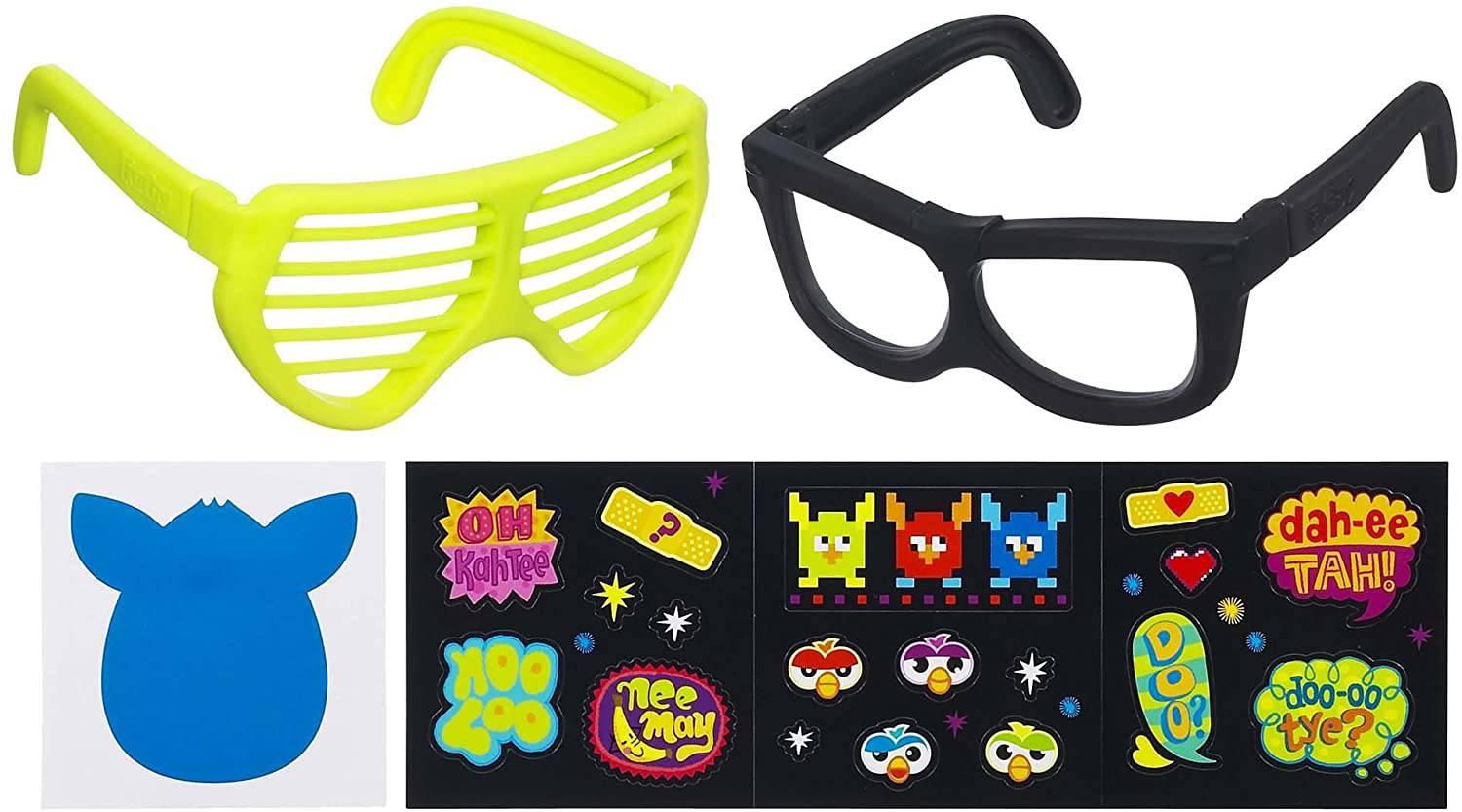 Hasbro FURBY Frames YELLOW and BLACK 2 Pack Glasses Toy