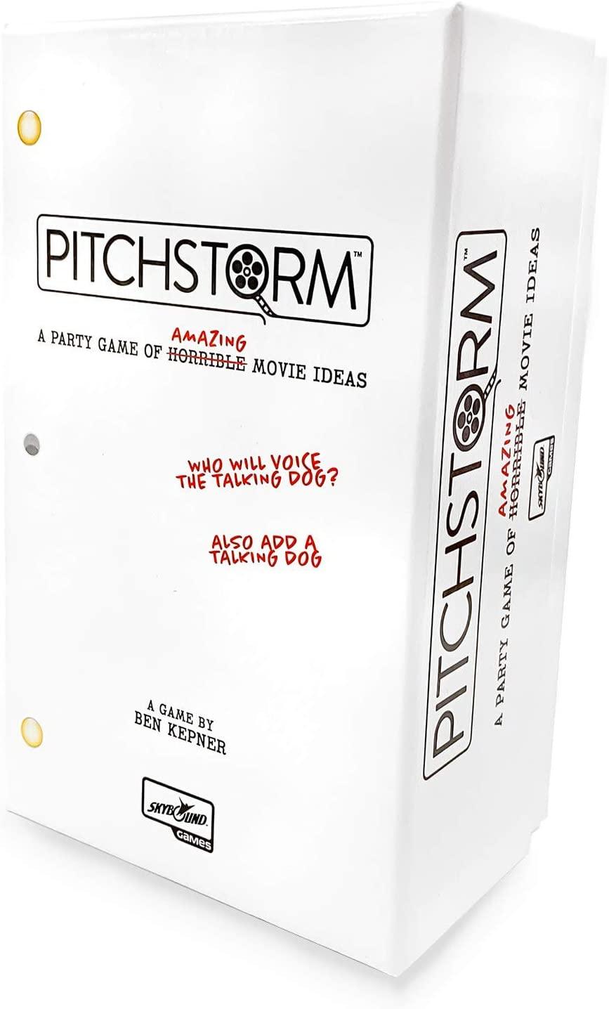 Pitchstorm Card Game of Pitching Horrible Movie Ideas to The Worst Executives | Fun Party Tabletop Game Enjoyed by Teens and Adults, 500-card Core Deck, 3 - 12 Players, Ages 14+
