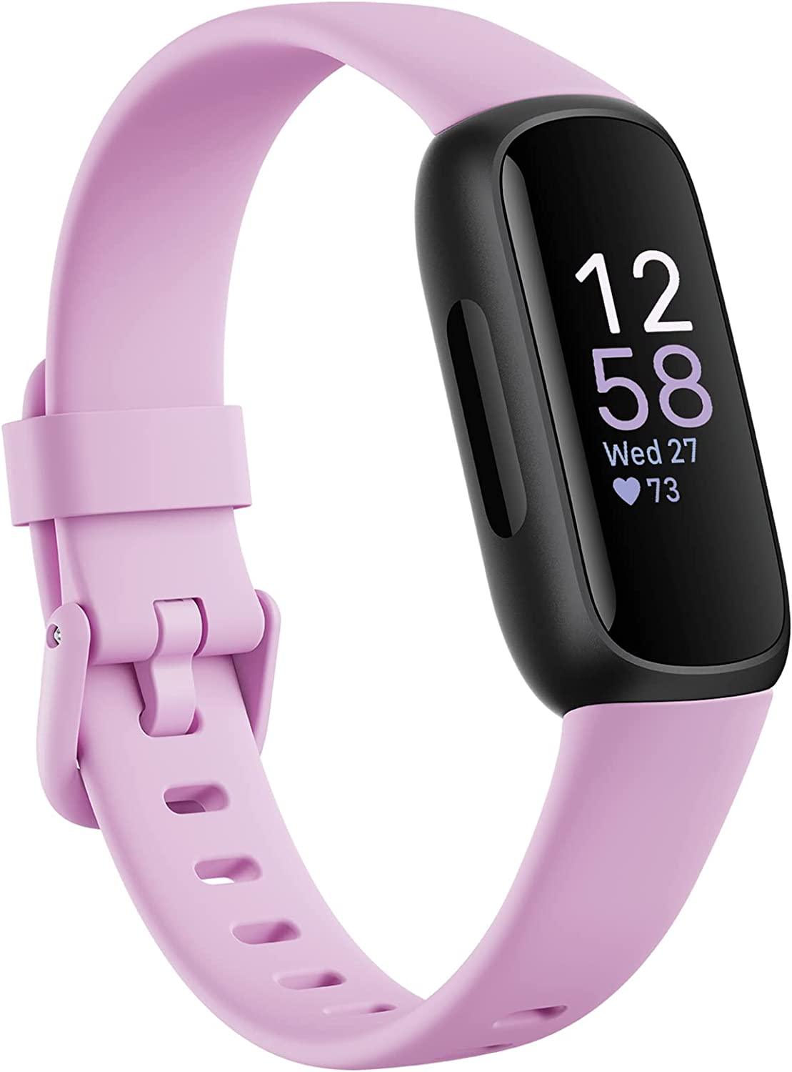 Fitbit Inspire 3 Activity Tracker Black/Lilac Bliss with up to 10 days battery life and Daily Readiness Score