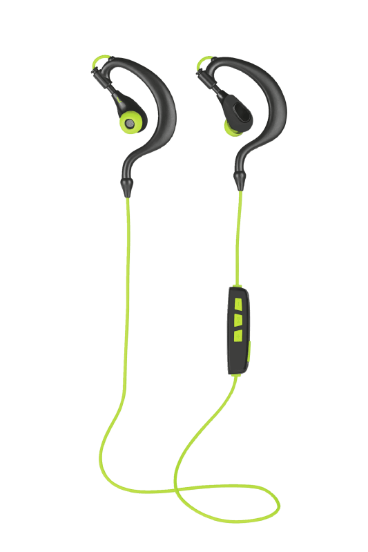 Trust Senfus Bluetooth Sports In-ear headphones In-ear Headset, Water-resistant Black, Green